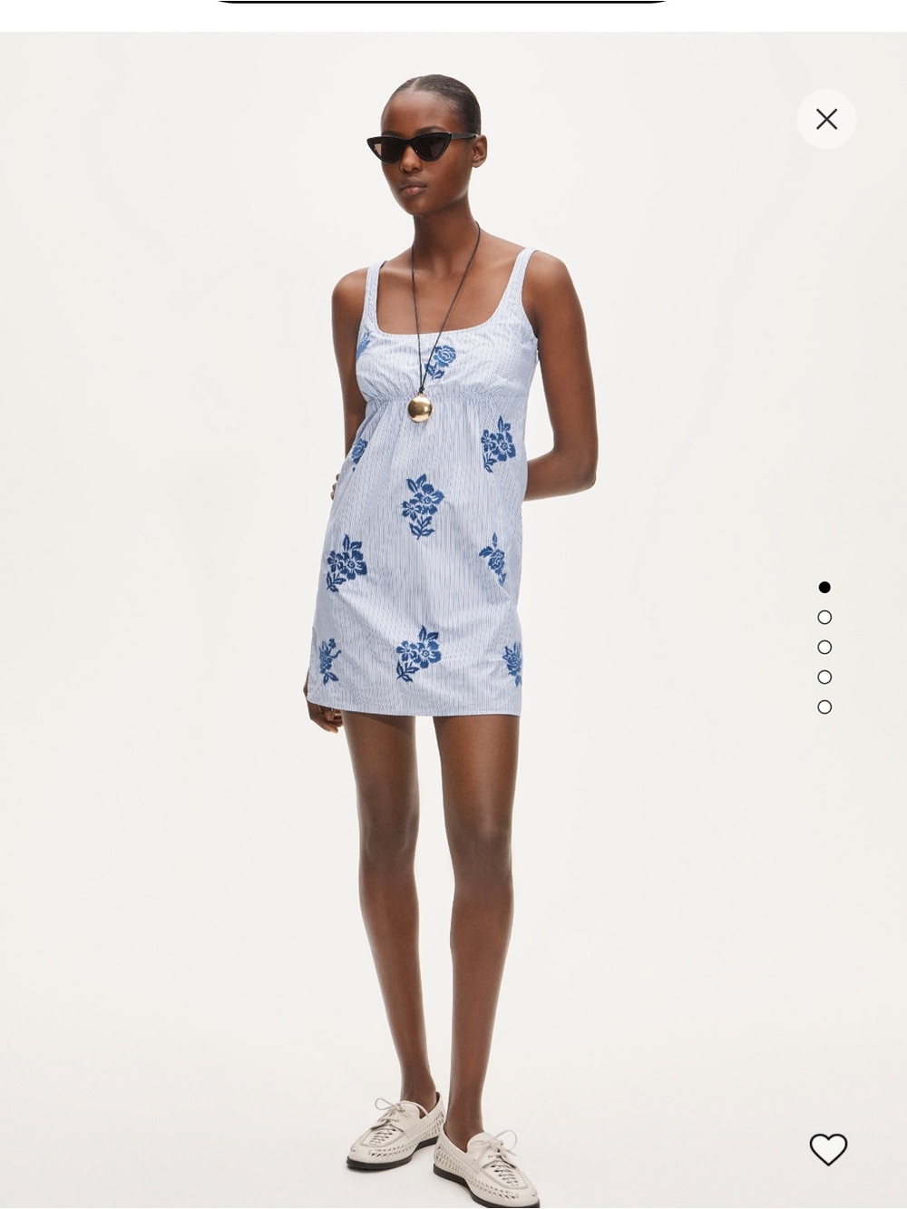 J. Crew Scoopback Mini Dress in Embroidered Floral Stripe